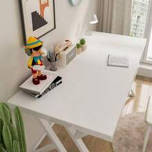 1pc Eye-Protecting Table Mat, Office Mat, Large Mouse Pad, Anti-Slip PU Leather Blotter Paper, Laptop Desk, Nail Art Makeup Desk Pad, Coffee Table Pad, Dressing Table Pad, Extra Large Tablecloth, Office And Home Waterproof Writing Pad, Waterproof, Oil-Proof, Wear-Resistant, No-Wash Home Dining Table Pad, - White - View 60