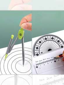 Scatola regalo con set di strumenti geometrici a forma di macaron, include una colorata scatola di latta e un set completo di strumenti da disegno, adatta come regalo per studenti, per il ritorno a scuola. Regalare la "Scatola geometrica Macaron" con benedizioni è un must per gli studenti e per chi cerca regali pratici durante il periodo del ritorno a scuola e per scambiare regali, trasmettendo la cancelleria pratica che accompagna l'apprendimento. Adatto per Ognissanti, compleanni, Natale, Capodanno, vacanze invernali, decorazioni natalizie, accessori per la scrivania di casa, regali di Natale, decorazioni autunnali per la casa.