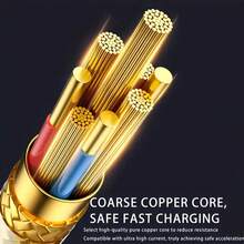 120W Fast Charging Type C Cable - Suitable For Samsung S24 S23 S23,  14 13 11, Redmi,  Mate 40 30, Honor, OPPO, VIVO, And Oneplus Ultra Fast USB To Type C Car Charger Cable - Input Power Over 80W, Made Of PVC, Output Power Over 80W - 2 mét / 6,6 feet / 78,74 inch - Xem 11