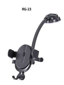 1pc New Car Air Vent Phone Holder, Automatic Lock Suction Cup Mount Bracket, Compatible With Apple & Android Phones, Gift For Birthday, Family, Friends, Car Accessories, Car Phone Holder - Black - View 18