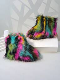 Children's Snow Boots, Thick Sole Warm Lined Ankle Boots For Toddler/Little Kids, Unisex, Autumn/Winter