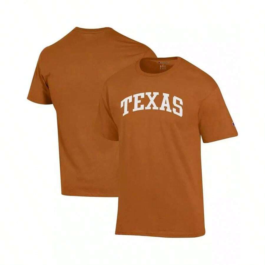 Champion Men's Texas Orange Texas Longhorns Basic Arch T-Shirt | | Men Sports Tees & Tanks - Burnt Orange - View 1