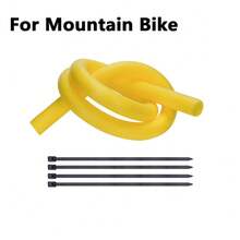 ENLEE 1 pieza Protector de neumático sin cámara para bicicleta ENLEE con correas fijas para prevenir lesiones y pinchazos, forro de esponja para proteger el tubo interior de la bicicleta de carretera y de montaña, accesorio para ciclismo al aire libre