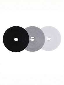 1 Rolle solider Saugnapf-Gurt, 5 Meter lang, geeignet zum Befestigen von Datenkabeln, passend für Familien mit Schulanfang. Grauer tragbarer Kabelorganizer, Datenkabel-Aufbewahrungswerkzeug, Klettband-Gurt, Kabelorganizer, für den täglichen Hausgebrauch.