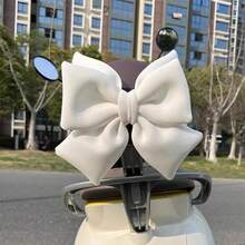 1pc Bow Decor For Motorcycle Helmet, Car Tail, Ski Helmet, Electric Bike Helmet, Motorcycle, Electric Bike, Bicycle Accessories, Cycling Gear, Skiing Accessories, Riding Decoration, Skiing Decoration, Christmas Helmet Decor, Halloween Helmet Decor, Day Of The Dead Helmet Decor