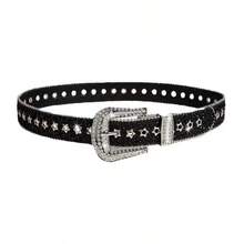 1pc Women's Y2k Style Western Chunky Waist Belt With Dopamine Star & Eye Decor, Perfect For Daily Wear Party