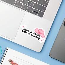 1 miếng dán Save A Horse Ride A Cowboy, miếng dán vinyl phong cách phương Tây, quà tặng độc giả truyện lãng mạn cay nồng, miếng dán máy tính xách tay Kindle hình mũ cao bồi, phụ kiện bình nước, sản phẩm hoàn hảo cho người hâm mộ yêu sách đang trong thời đại truyện lãng mạn cao bồi - Nhiều màu - Xem 5