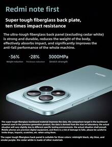 Xiaomi 小米 Redmi Note 15 Pro+ 全新智能手机，12GB+256GB 内存，骁龙® 7s Gen 4 芯片，7000mAh 大电池 + 22.5W 反向充电，大猩猩玻璃，6.83 英寸 1.5K 超级阳光屏，IP68 防尘防水，50MP 高动态主摄像头，中文版双卡，支持中英文 - 雪松白 - 查看 5