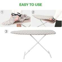 Uniwersalny pokrowiec na deskę do prasowania z elastyczną krawędzią, odporny na plamy i przypalenia, gruba wyściółka, osłona termiczna na żelazko, nadający się do prania i łatwy w czyszczeniu, odporny na blaknięcie, do długotrwałego użytkowania; kompatybilny z większością domowych urządzeń do prasowania, idealny do codziennej pielęgnacji odzieży i sezonowego przechowywania; doskonały do prasowania w domu i pielęgnacji odzieży, wystroju kuchni i artykułów gospodarstwa domowego. - Wielokolorowe - Zobacz 10