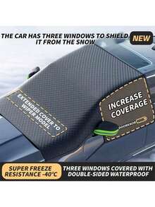 All-Season Winter-Proof Car Windshield Cover - Thickened Ice Snow Sun Protection With Thermal Insulation For Front Window