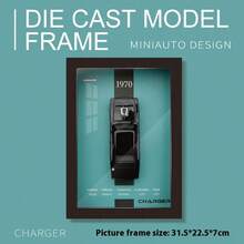 modelgt 1 pieza 31.5cm(L)X22.5cm(A)X7cm(H) Modelo de Coche de Carreras a Escala 1:32 en Aleación Metálica 3D, Decoración Mural de Arte Realista de Coche de Carrera, Exhibición de Coleccionista