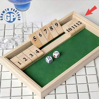 1 Set Wooden Table Game, 1-12 Number Lock Box Game, Portable Tabletop Party Game, Simple & Fun Home Party, Suitable For Adult Tabletop Games, And Christmas Gift