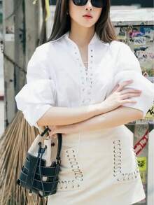 New Fashion Crossbody Bucket Bag, Luxury Design Handbags For Ladies, Women's Leisure Outdoor Shoulder Bag - Black - View 4