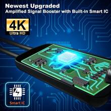 Antena de TV digital 4K Ultra HD mejorada en 2025, amplificador de señal con alimentación USB, tecnología de circuito integrado inteligente, compatible con televisores inteligentes y antiguos, compatible con 8K, HDTV 1080p, sin necesidad de batería