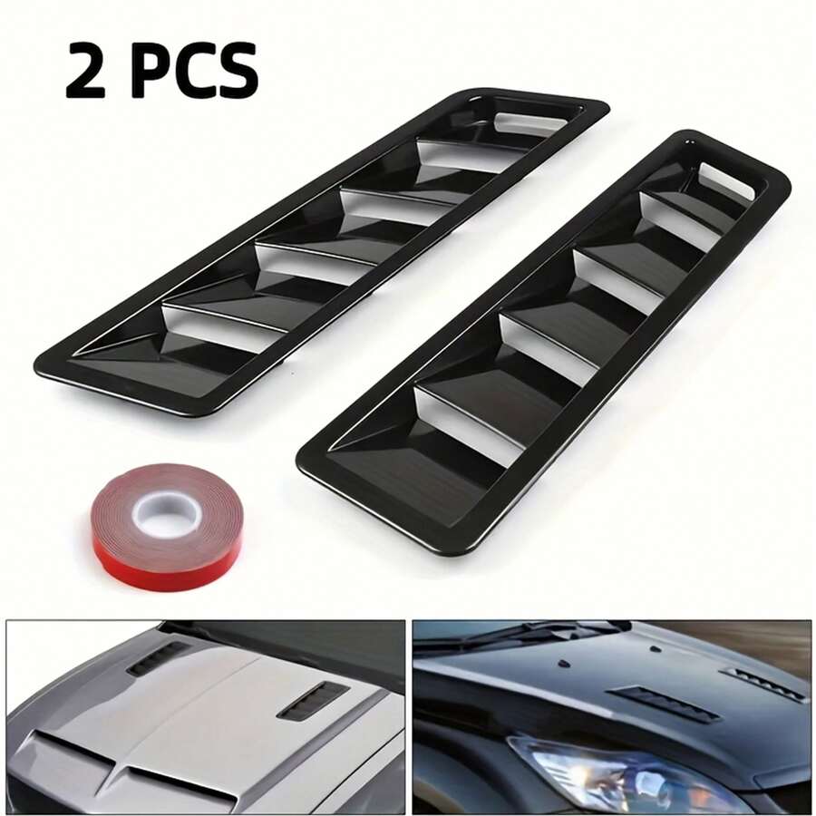 2 件套 ABS 发动机罩通风口侧通风口盖，汽车改装配件 - 均碼 - 查看 1