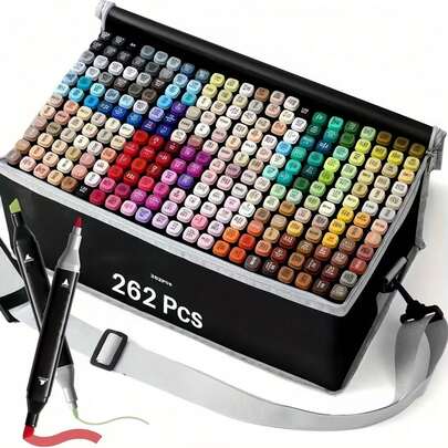 Practical double - ended marker pens serve as multi - purpose painting tools and color - mending pens, capable of making the most of a wide range of colors. They can be comprehensively employed in art studios, are well - suited for marking daily notes, and are also ideal for use during holidays. Currently, there are four sets on offer: the 168 - color set, the 120 - color set, the 60 - color set, and the 24 - color set.