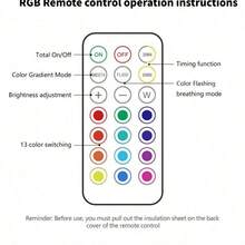3/6件組無線壁燈 客廳照明 RGB無線LED壁燈 櫥櫃燈 LED聚光燈 電池供電附遙控器 小夜燈 閱讀燈 適用走道、浴室、臥室的無線聚光燈 家居裝飾 - 圓形款 - 查看 8