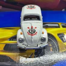 Carrinho Fusca Ferro Fricção Metal Miniatura Brinquedo equipe