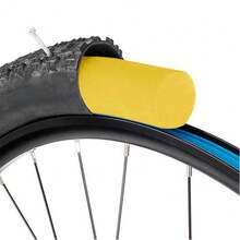 ENLEE 1 pieza Protector de neumático sin cámara para bicicleta ENLEE con correas fijas para prevenir lesiones y pinchazos, forro de esponja para proteger el tubo interior de la bicicleta de carretera y de montaña, accesorio para ciclismo al aire libre