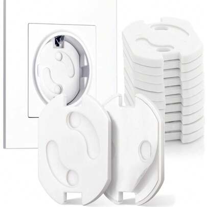 Baby Safety Outlet Covers, Easy To Install And Remove, Fit Standard Sockets, Size: 3.5cm X 3.2cm