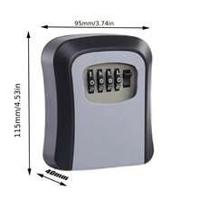 1pc Waterproof Anti-Theft Lock Box With Combination Code, Durable PVC Structure And Stainless Steel Lock Bolt - Secure Storage For Passwords, Keys, Valuables, Stylish Design, Sturdy Construction