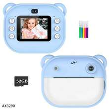 32GB Storage Card Included Children's Instant Print Camera, Suitable For 3-12 Years Old Boys And Girls As Christmas/Birthday Gift, Digital Camera With Game Function, 1080P Kids Print Camera (Blue And Pink) - Multicolor - View 14