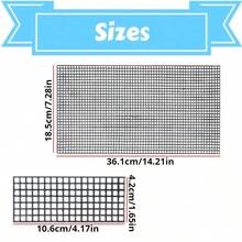 5套/15个编织袋塑料网眼4mm大孔径DIY编织材料袋编织袋网眼四季适用 - 黑色 - 查看 5