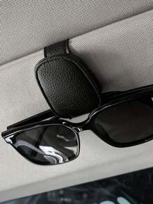 1pc Universal Car Visor Glasses Clip, PU Material, Car Glasses Holder, Interior Accessory, Glasses Storage Rack, Essential Sunshade, Suitable Driving, Vacation, Back To School, Weekend Camping, Also A Great Mother, Girlfriend, Boyfriend, Father, Present Teachers, Essential Car Accessory - Multicolor 2 - View 6