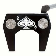 1pc Spades A Golf Putter Club 32-36 Inches, With Head Cover, Golf Club - Improves Ball Speed And Accuracy Detachable Weight With Aiming Lin