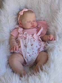 New Arrival Reborn Baby Dolls 19 Inch 48 CM Reborn Dolls Lifelike Newborn Toddler Girl Dolls Soft Cloth Body Best Birthday Set For Kids 3+ - 粉色 - 查看 3