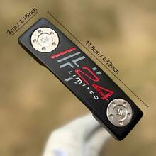 1pc With Number 24 Golf Putting Golf Club 32 33 34 35 36 Inches, Head Cover, Limited Quantity, Golf Club - Improves Ball Speed And Accuracy Through Aiming Line - Black - View 11