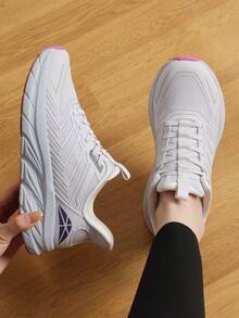 Women's Slip On Walking Shoes Running Comfortable Tennis Breathable Non Slip Athletic Gym Workout Cross Training Sneakers - 淺灰色 - 查看 3