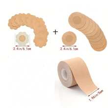 1 套丰胸胶带、胶带、丰胸带、乳头贴、1 卷胸贴 + 20 片丰胸贴、丰胸胶带、胸部支撑胶带