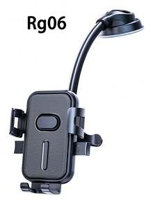 1pc New Car Air Vent Phone Holder, Automatic Lock Suction Cup Mount Bracket, Compatible With Apple & Android Phones, Gift For Birthday, Family, Friends, Car Accessories, Car Phone Holder - Black - View 19