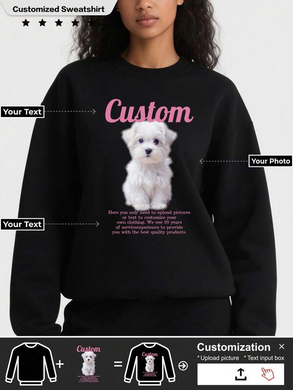 A Custom Thickened Hoodie, Made From Your Photo, Can Be Given As A Gift To Anyone You Want, Which Is A Great Gift For Winter,