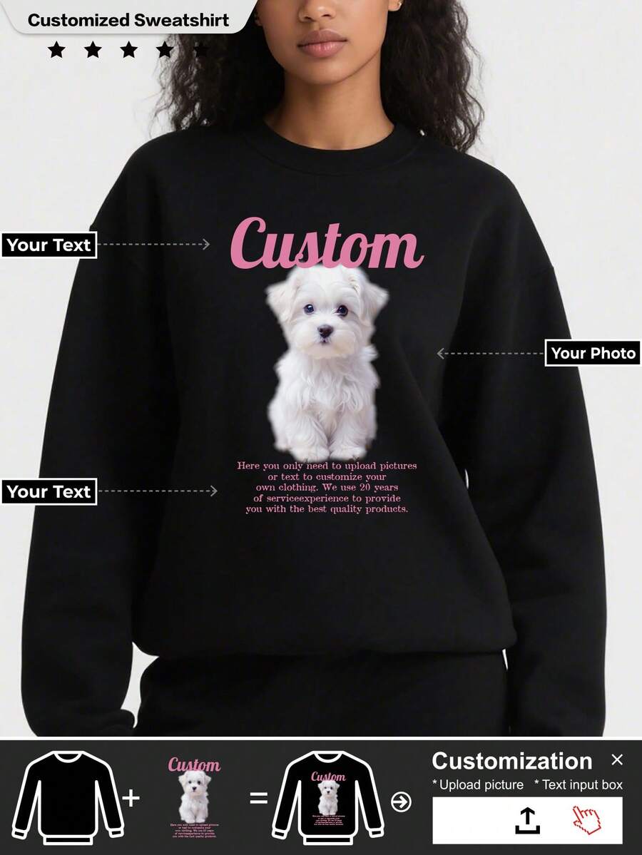 A Custom Thickened Hoodie, Made From Your Photo, Can Be Given As A Gift To Anyone You Want, Which Is A Great Gift For Winter,