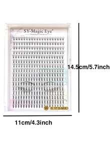 320 Pcs Per Box, D Curl 8-15mmMix 3D 5D 7D 9D Thickness 0.07mm Premade Wispy Spike Lashes Volume Cluster Eyelash Fluffy Pointy Base Promade Volume Eyelash Extension Wispy Volume Lash Extensions