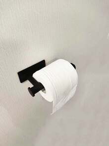 1pc Tissue Roll Holder Hook, For Bathroom, Toilet, Kitchen, No Drilling Required