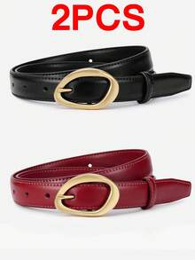 1/2/3pcs New Women's Needle Buckle Niche Korean Version Versatile Decorative Belt, Fashionable And Slimming, Paired With Jeans And Women's Pants Belt