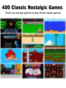 1pc Retro Game Console With 400 Nostalgic Classic Games Built In 3.0-Inch Large Screen Can Be Connected To TV Supports Two-Player Battle Old-Fashioned Red And White Machine Mini Portable Handheld Rechargeable Holiday Birthday Gift For Men And Women