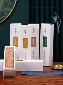 1 caja de tiras de aromaterapia hechas a mano, disfruta del aroma de los palitos de incienso - pachulí, almizcle, selva tropical, vainilla dulce y talla grande - perfecto para yoga, meditación y decoración del hogar, accesorios para quemador de incienso (tiempo de quemado aproximado de 50-60 minutos)