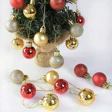 50PCS Christmas Electroplated Matte Decorative Balls, Christmas Tree Decoration Pendants, Decorations For Holiday And Party Scenes, Small Balls To Add Festive Atmosphere, Multiple Colors Randomly Shipped Home Decor Christmas Decorations Room Decor Winter Christmas Decorations Home Christmas Gifts Christmas Decor