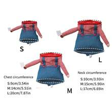 1 件可爱鸟服趣味可调节服装刀持鸟布套装长尾小鹦鹉服装适用于鹦鹉小中大号宠物鸟衣服可水洗万圣节罩装扮节日派对角色扮演服装 - 彩色 - 查看 4