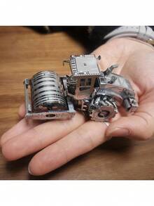 3d Metal Puzzle Assembly Model, Diy Stainless Steel Interlocking Construction Vehicle Model Set With 6 Different Vehicle Designs, Including Road Roller, Excavator, Bulldozer, And More. No Glue Needed. Ideal For Birthday Gift.,Wood Ship Model Building,Construction Set,Building Puzzles - Multicolor - View 2