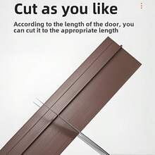1pc Durable PVC Door Bottom Seal Strip - Self-Adhesive Upgraded Thicker Rubber Dust-Proof Seal, Soundproof, Easy To Install, Polished Surface - Suitable For Bathroom And Room Doors, Soundproof Strip | Smooth Door Seal | PVC Structure - Multicolor - View 8