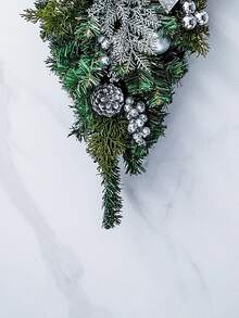 Décorations de porte rayées rouges et vertes classiques pour les arbres de Noël inversés, utilisées pour la décoration dans les centres commerciaux, les hôtels et les couronnes de Noël faites de vignes. - Style trois - Voir 7