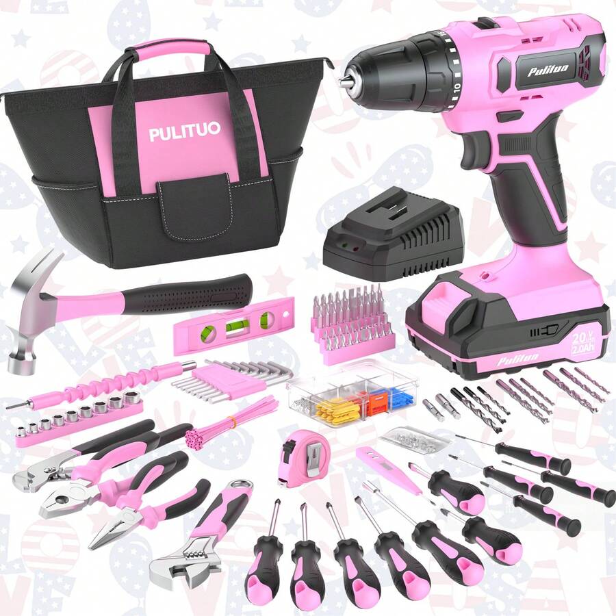 Power Drill Cordless Drill Set Electric Driver Set With - View #4