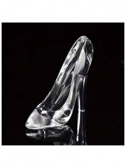 Zapatos de tacón alto de cristal, adorno de zapato de cristal para regalo