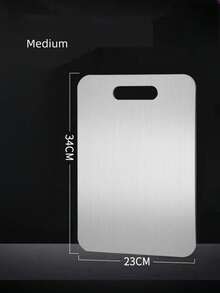 لوح تقطيع من التيتانيوم قطعة واحدة، لوح تقطيع من التيتانيوم النقي 100% المحسن حديثًا، لوح تقطيع من الفولاذ المقاوم للصدأ بحجم كبير/متوسط/صغير، لوح تقطيع معدني ثنائي الجوانب متين، لوح تقطيع للخضروات والفواكه، حصيرة عجن السوشي والعجين، أداة مطبخ