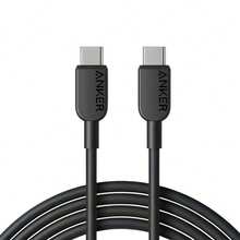 耐用的 A81E USB-C 线缆，编织设计耐弯曲，100W PD 快速充电，兼容 MacBook、三星 Galaxy、iPad Pro、任天堂 Switch 等设备 - 黑色 - 查看 1